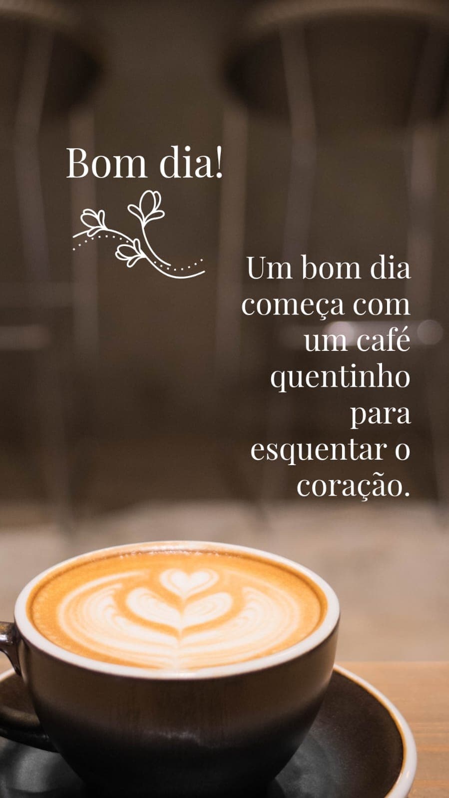Story de bom dia com direção visual acolhedora